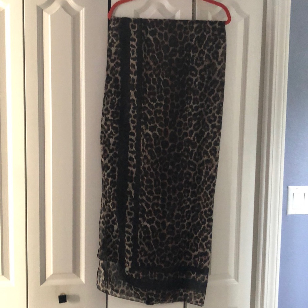 Animal print scarf